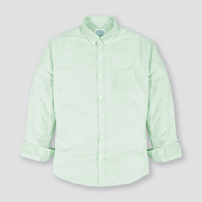 Smart-fit shirt in soft Cotton Chambrey Fabric with a button-down collar, classic front, a yoke at the back and gently rounded hem. Long sleeves with buttoned cuffs and a sleeve placket with a link button for a classy yet elegant look for all occasions.