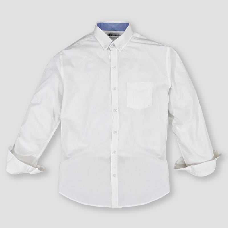 Smart-fit shirt in soft Cotton Fabric with a button-down collar, classic front, a yoke at the back and gently rounded hem. Long sleeves with buttoned cuffs and a sleeve placket with a link button for a classy yet elegant look for all occasions.